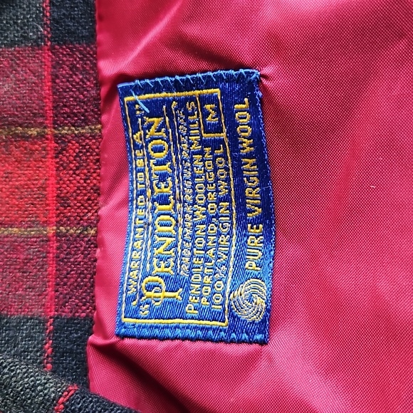 VINTAGE PENDLETON BLAZER SPORT COAT 100% WOOL M MEDIUM PLAID 1950s MEN'S - Picture 8 of 8